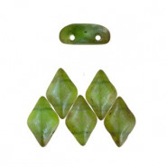 Matubo GemDuo Beads 8x5mm Matte - Green - rembrandt